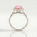 DARLEY - Morganite Pink Sapphire Elongated Cushion Micro Pavé 950 Platinum Halo