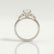 DELILAH - Round Lab Diamond 18k White Gold Shoulder Set Ring