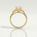DELILAH - Round Lab Diamond 18k Yellow Gold Shoulder Set Ring