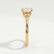 DELILAH - Round Lab Diamond 18k Yellow Gold Shoulder Set Ring