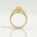 DELILAH - Round Yellow Sapphire 18k Yellow Gold Shoulder Set Ring
