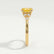DELILAH - Round Yellow Sapphire 18k Yellow Gold Shoulder Set Ring