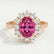 DIANA - Pink Sapphire & Lab Diamond 18k Rose Gold