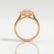 DIANA - Morganite Pink Sapphire & Lab Diamond 18k Rose Gold
