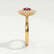 DIANA - Ruby & Lab Diamond 18k Yellow Gold