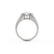 DULCIE - Round Lab Diamond Bezel Set Cigar Engagement Ring Inspired by Dua Lipa