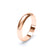 - D Shape Wedding Ring 18k Rose Gold Wedding Bands Lily Arkwright