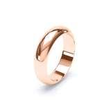 - D Shape Wedding Ring 9k Rose Gold Wedding Bands Lily Arkwright