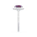 DARLEY - Alexandrite Elongated Cushion Micro Pavé 950 Platinum Halo Engagement Ring Lily Arkwright