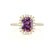 DARLEY - Alexandrite Elongated Cushion Micro Pavé 18k Yellow Gold Halo Engagement Ring Lily Arkwright
