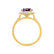 DARLEY - Alexandrite Elongated Cushion Micro Pavé 18k Yellow Gold Halo Engagement Ring Lily Arkwright