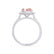 DARLEY - Champagne Sapphire Elongated Cushion Micro Pavé 18k White Gold Halo Engagement Ring Lily Arkwright