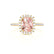 DARLEY - Champagne Sapphire Elongated Cushion Micro Pavé 18k Yellow Gold Halo Engagement Ring Lily Arkwright