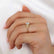Delilah 1.00ct Round Cut F Colour Lab Diamond 18 Karat Yellow Gold Shoulder Set Engagement Ring Lily Arkwright
