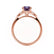 DELILAH - Round Alexandrite 18k Rose Gold Shoulder Set Ring Engagement Ring Lily Arkwright