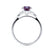 DELILAH - Round Alexandrite 950 Platinum Shoulder Set Ring Engagement Ring Lily Arkwright