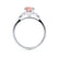 DELILAH - Round Champagne Sapphire 950 Platinum Shoulder Set Ring Engagement Ring Lily Arkwright