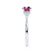 DELILAH - Round Pink Sapphire 950 Platinum Shoulder Set Ring Engagement Ring Lily Arkwright