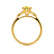 DELILAH - Round Yellow Sapphire 18k Yellow Gold Shoulder Set Ring Engagement Ring Lily Arkwright