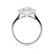 - Chatham® Champagne Sapphire & Lab Diamond 18k White Gold Halo Engagement Ring Lily Arkwright