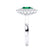 - Chatham® Emerald & Lab Diamond 950 Platinum Halo Engagement Ring Lily Arkwright