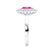 - Chatham® Pink Sapphire & Lab Diamond 950 Platinum Halo Engagement Ring Lily Arkwright