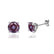 DOVE - Round Alexandrite Platinum Stud Earrings Earrings Lily Arkwright