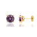 DOVE - Round Alexandrite 18k Yellow Gold Stud Earrings Earrings Lily Arkwright