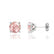 DOVE - Round Champagne Sapphire Platinum Stud Earrings Earrings Lily Arkwright