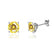 DOVE - Round Yellow Sapphire Platinum Stud Earrings Earrings Lily Arkwright