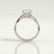 Eden shoulder set solitaire oval lab diamond shoulder twist set 18k white gold platinum engagement ring