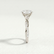 Eden shoulder set solitaire oval lab diamond shoulder twist set 18k white gold platinum engagement ring