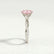 EDEN - Oval Pink Lab Diamond 18k White Gold Vine Solitaire