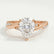 EDEN - Pear Lab Diamond 18k Rose Gold Vine Solitaire
