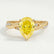 EDEN - Pear Yellow Lab Diamond 18k Yellow Gold Vine Solitaire
