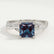 Eden princess alexandrite and diamond vine solitaire ring – view 1
