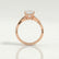 EDEN - Princess Cut Lab Diamond 18k Rose Gold Vine Solitaire
