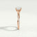 EDEN - Princess Cut Lab Diamond 18k Rose Gold Vine Solitaire
