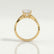 EDEN - Princess Cut Lab Diamond 18k Yellow Gold Vine Solitaire
