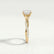 EDEN - Princess Cut Lab Diamond 18k Yellow Gold Vine Solitaire