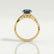 Eden round alexandrite and diamond vine ring in yellow gold – view 2