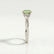 EDEN - Round Green Coloured Lab Diamond 18k White Gold Vine Solitaire Ring