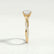 Eden shoulder set solitaire round lab diamond shoulder twist set 18k yellow gold engagement ring