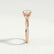 EDEN - Round Natural Diamond 18k Rose Gold Vine Solitaire