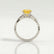 Eden round yellow sapphire and diamond vine ring – view 2
