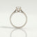 ELENA - Round Lab Diamond Solitaire 950 Platinum Cathedral Ring
