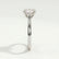 ELENA - Round Lab Diamond Solitaire 950 Platinum Cathedral Ring
