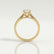 ELENA - Round Lab Diamond Solitaire 18k Yellow Gold Cathedral Ring