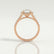 ESME - Emerald Lab Diamond & Diamond 18k Rose Gold Halo