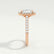 ESME - Emerald Lab Diamond & Diamond 18k Rose Gold Halo